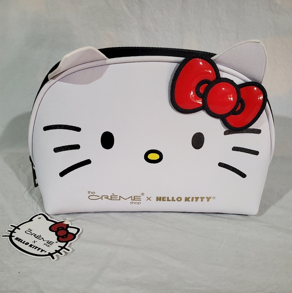 THE CREME SHOP X HELLO KITTY MAKEUP BAG NEW WITH TAGS COSMETIC POUCH - Picture 1 of 8